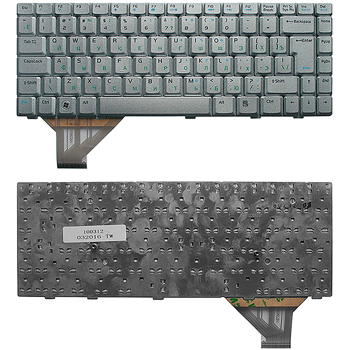 Клавиатура для ноутбука Asus A8, F8, N80, Z99 Series. серебристый (TOP-100312)