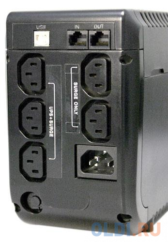 ИБП Powercom IMP-625AP Imperial 625VA/375W USB, AVR,RJ11,RJ45 (3+2 IEC)*