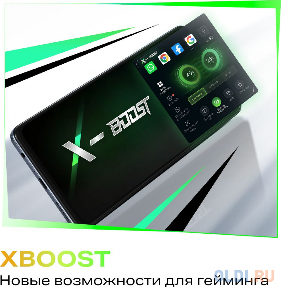 Смартфон Infinix X6836 Hot 40 256Gb 8Gb голубой моноблок 3G 4G 2Sim 6.78" 1080x2460 Android 13 50Mpix 802.11 a/b/g/n/ac NFC GPS GSM900/1800 GSM19