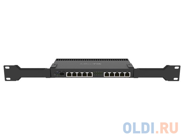 Маршрутизатор MikroTik  RB4011IGS+RM RouterBOARD 4011iGS+ with Annapurna Alpine AL21400 Cortex A15 CPU (4-cores, 1.4GHz per core), 1GB RAM, 10xGbit LA