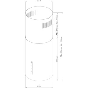 Вытяжка Korting KHA 39970 N Cylinder