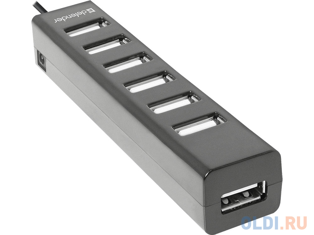 Универсальный USB разветвитель Quadro Swift USB2.0, 7 портов Defender