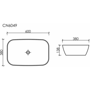 Раковина-чаша Ceramicanova Element 60х38 черная матовая (CN6049MB)