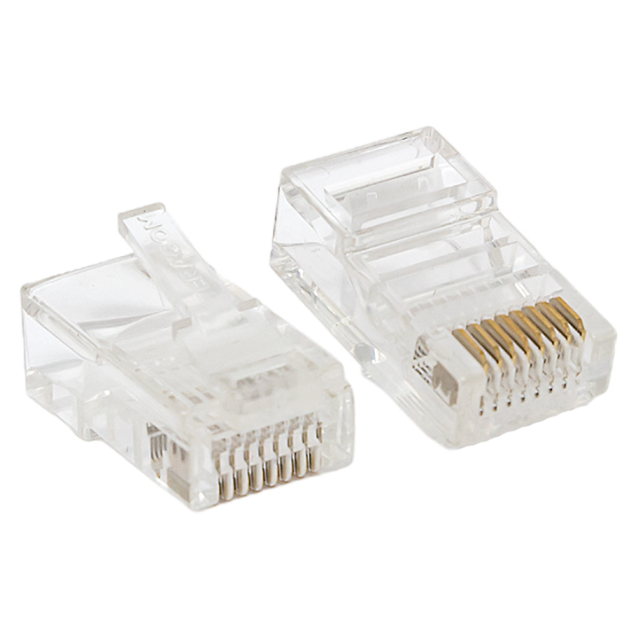 Коннектор RJ-45 8P8C категория 5e, 50 шт., EKF TERACOM (TRC-PLUG-5EUTP-50)