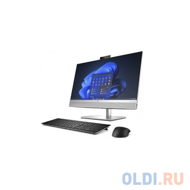 Моноблок HP EliteOne 870 G9 27" QHD i7 13700 (2.1) 16Gb SSD512Gb UHDG 770 Windows 11 Professional 64 GbitEth WiFi BT клавиатура мышь Cam серебрис