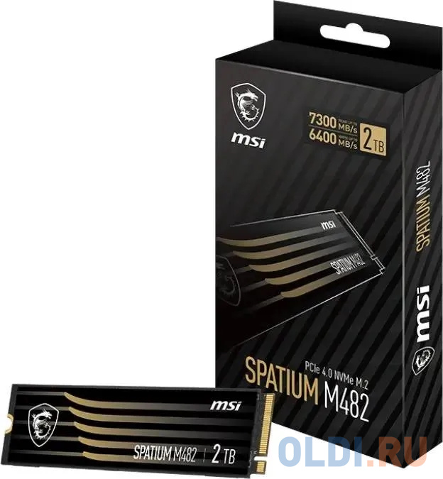 M.2 2280 2TB MSI SPATIUM M482 Pro Client SSD PCIe Gen4x4 with NVMe