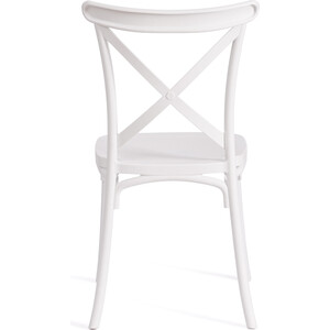 Стул TetChair Cross (mod PL24) пластик 48x58x89 см White (белый) 11954