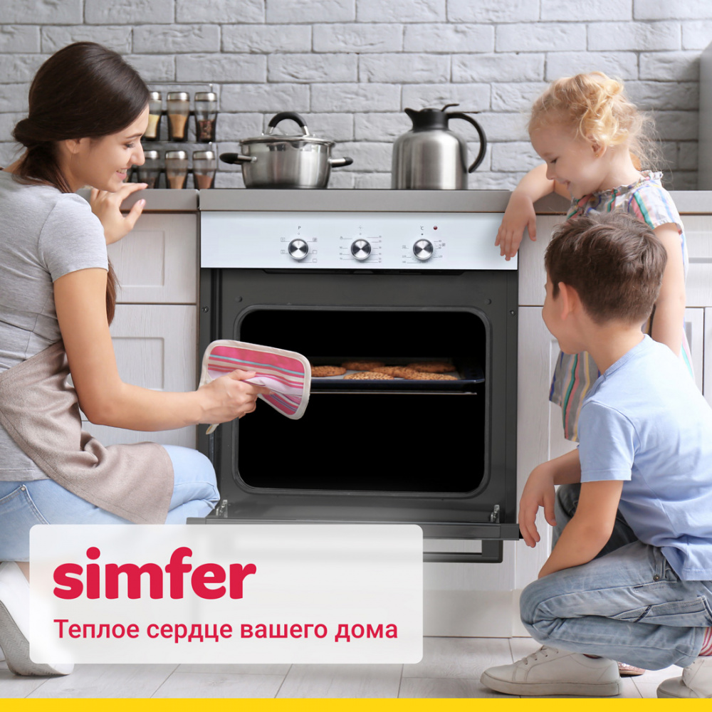 Электрический духовой шкаф Simfer B6EW16001,5 режимов работы, конвекция в Москвe