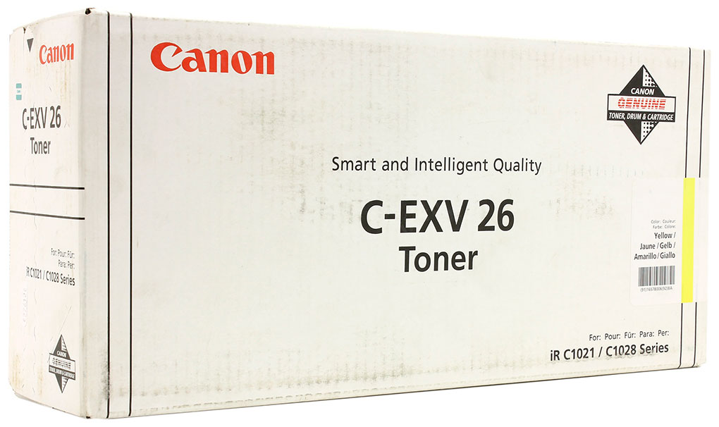 Тонер CANON C-EXV26 Y жёлтый