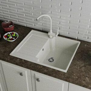 Кухонная мойка и смеситель GreenStone GRS-13s-308, GS-004-308 черный