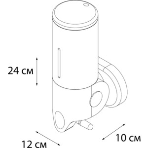 Дозатор для жидкого мыла Fixsen Hotel 0,5 л, хром (FX-31012A) в Москвe