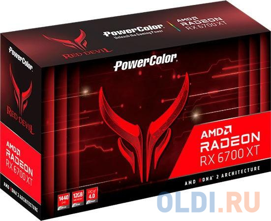 Видеокарта PowerColor Radeon RX 6700 XT AXRX 6700XT 12GBD6-3DHE/OC 12288Mb