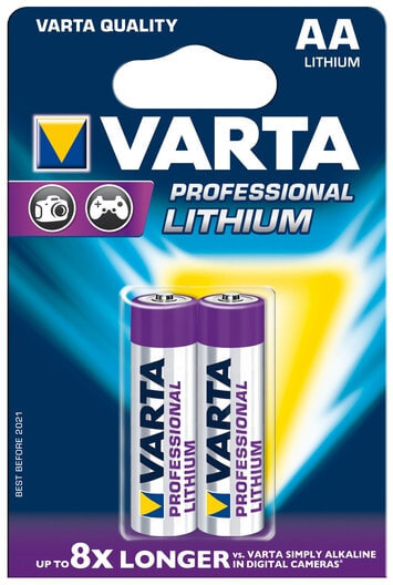 Батарея Varta Ultra, AA (LR6), 1.5V, 2шт. (06106301402)