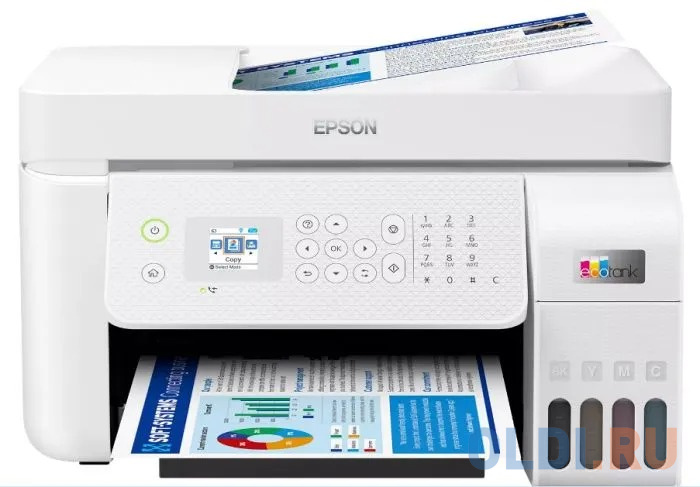 МФУ струйный Epson EcoTank L5296 (C11CJ65411) A4 WiFi белый в Москвe