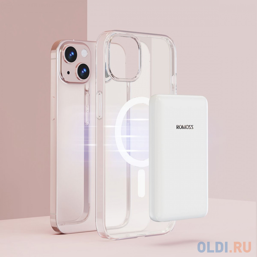 Внешний аккумулятор Power Bank 5000 мАч Romoss WSS05 белый в Москвe