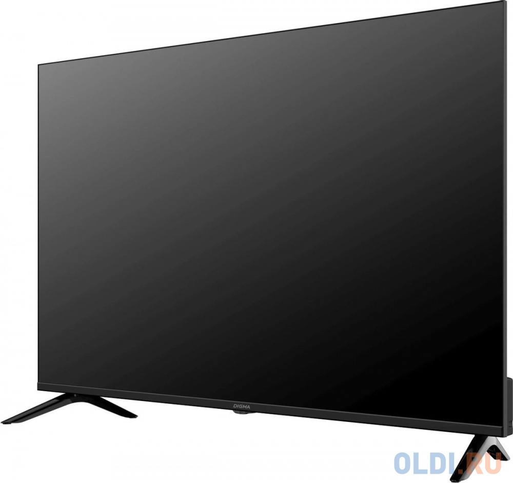 Телевизор LED Digma 50" DM-LED50UBB40 Салют ТВ Frameless Metal черный 4K Ultra HD 60Hz DVB-T DVB-T2 DVB-C DVB-S DVB-S2 USB WiFi Smart TV