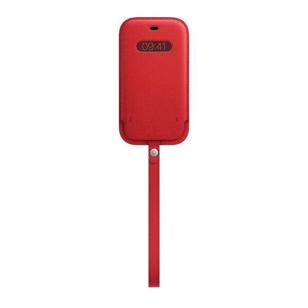 Чехол (футляр) Apple iPhone 12/12 Pro Leather Sleeve with MagSafe красный (MHYE3ZE/A)