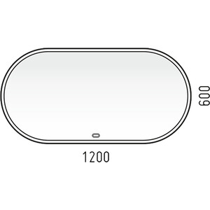 Зеркало Corozo Европа 120х60 с подсветкой, сенсор (SD-00000842)