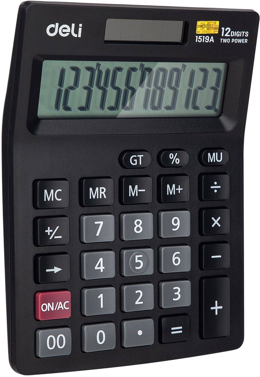 Калькулятор настольный Deli E1519A черный