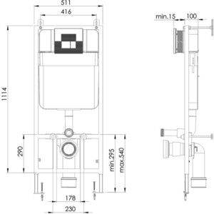 Инсталляция для унитаза Grossman 900.T1.01.000