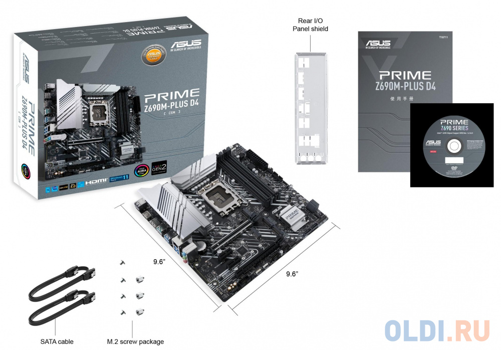 Материнская плата ASUS PRIME Z690M-PLUS D4 90MB18Q0-M0EAY0