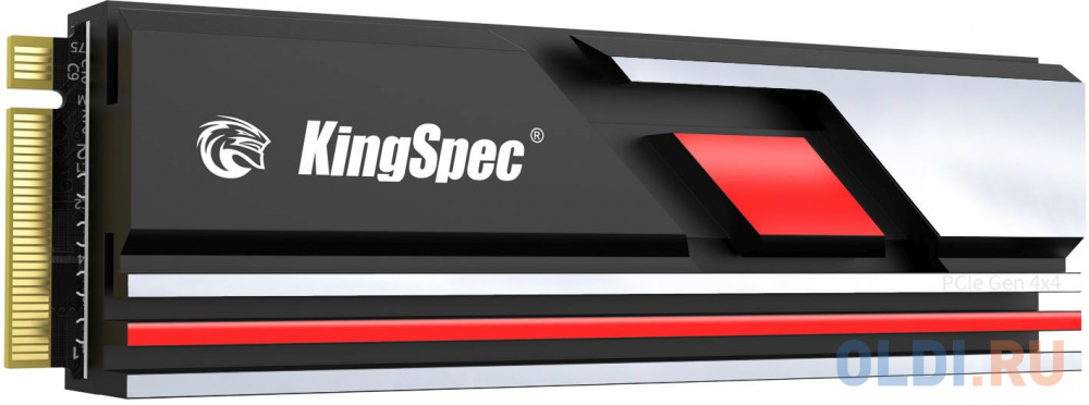 Твердотельный накопитель SSD M.2 KingSpec 1.0Tb XG7000 PRO Series <XG7000-1TB PRO> (PCI-E 4.0 x4, up to 7500/5400MBs, 3D NAND, 600TBW, NVMe 1.3,