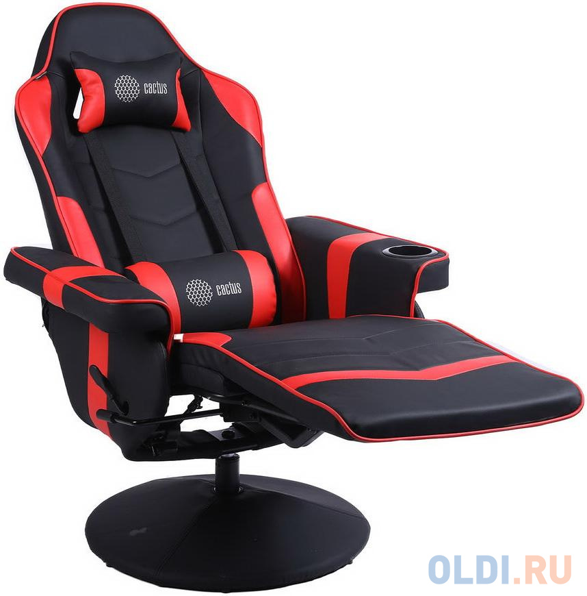 Кресло для геймеров Cactus CS-CHR-GS200BLR чёрный красный