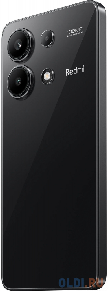 Redmi Note 13 Midnight Black (23124RA7EO), 16,9 cm (6.67") 20:9 2400 x 1080, 4 x 2.8 ГГц + 4 x 1.9 ГГц, 8 Core, 8 GB, 256 GB, 108 МП+ 8 МП + 2 МП