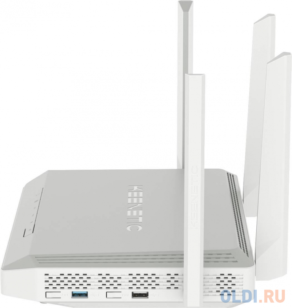 Wi-Fi роутер Keenetic Peak KN-2710 802.11abgnac 1733Mbps 2.4 ГГц 5 ГГц 8xLAN USB 3.2 серый