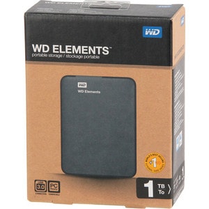 Внешний жесткий диск Western Digital (WD) WDBUZG0010BBK-WESN (1Tb/2.5''/USB 3.0) черный