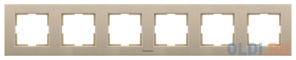 Рамка Panasonic Karre Plus WKTF08062BR-RU 6x горизонтальный монтаж пластик бронза (упак.:1шт)