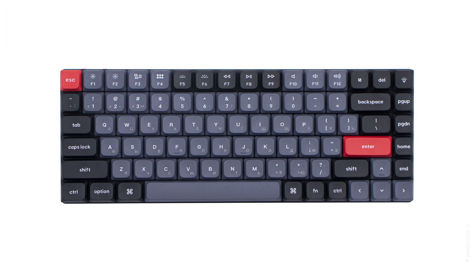 Клавиатура QMK Keychron K3 Pro, 84 клавиши, RGB-подсветка, Gateron Brown Switch
