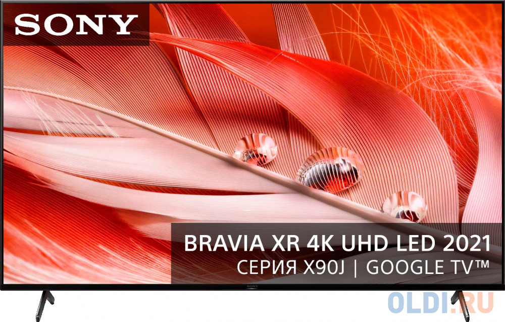Телевизор LED Sony 75&quot; XR-75X90J BRAVIA черный 4K Ultra HD 100Hz DVB-T DVB-T2 DVB-C DVB-S DVB-S2 USB WiFi Smart TV
