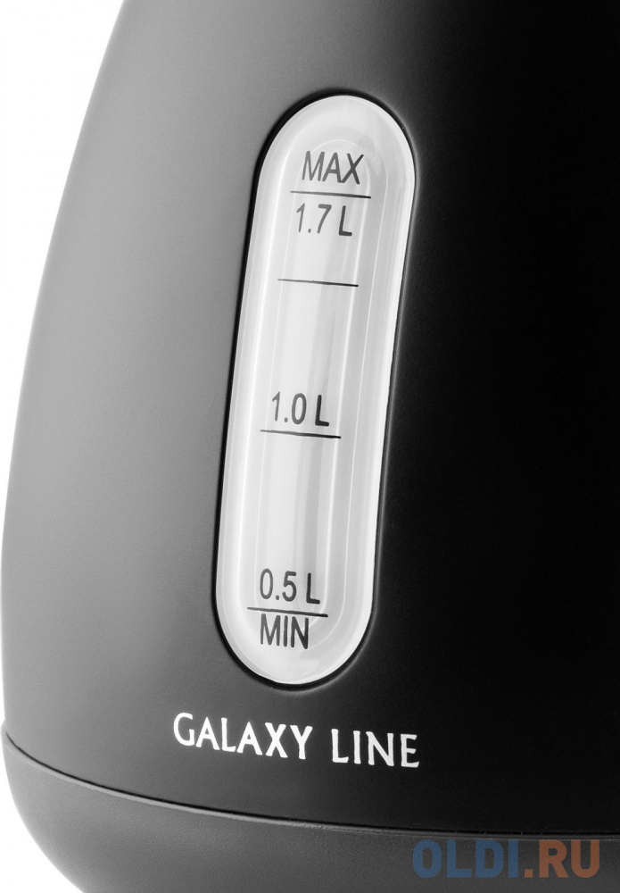 Чайник электрический Galaxy Line GL 0343 1.7л. 2200Вт черный (корпус: нержавеющая сталь)