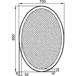 Зеркало Aquanet Комо 6085 с подсветкой и подогревом (249357)