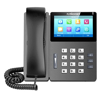 VoIP-телефон FLYINGVOICE FIP15G PLUS, 10 линий, 10 SIP-аккаунтов, цветной дисплей, черный (FIP15G PLUS)