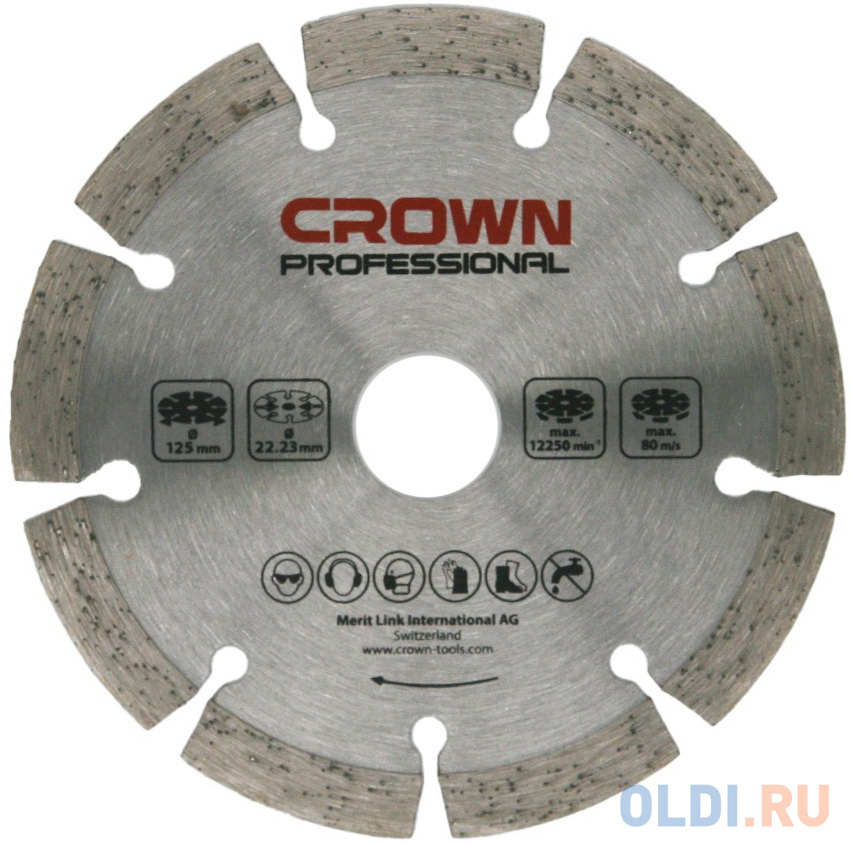 Crown Алмазная Пила (Плиткорез) CT15228-125T-W в Москвe