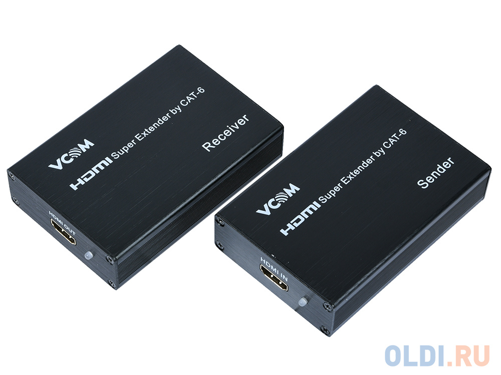 Удлинитель HDMI по витой паре до 60м extender VCOM <DD471 +2б.п.