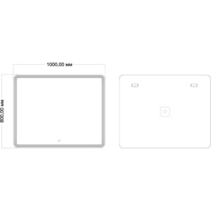 Зеркало Mixline Адриана 100х80 подсветка, сенсор (4620077042060)