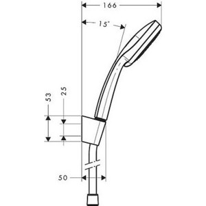 Душевой набор Hansgrohe Croma 100 Multi (27595000) в Москвe