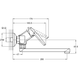 Смеситель для кухни G.lauf LOF (LOF12-A033)