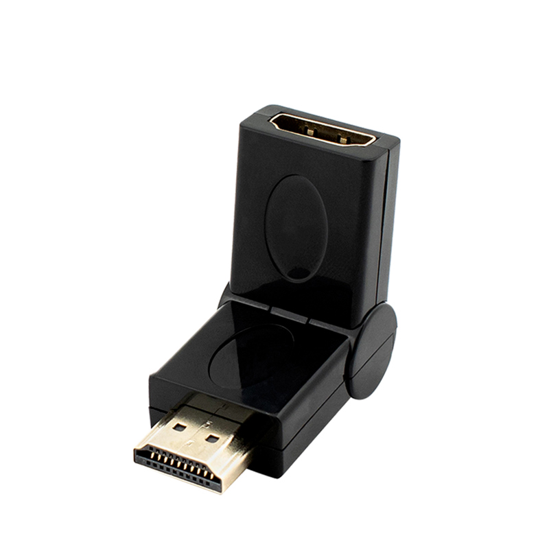 Переходник (адаптер) HDMI(19M)-HDMI(19F) v2.1, черный Greenconnect (GC-CV308)