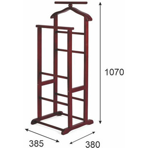 Вешалка костюмная Мебелик В 9Н махагон (932)