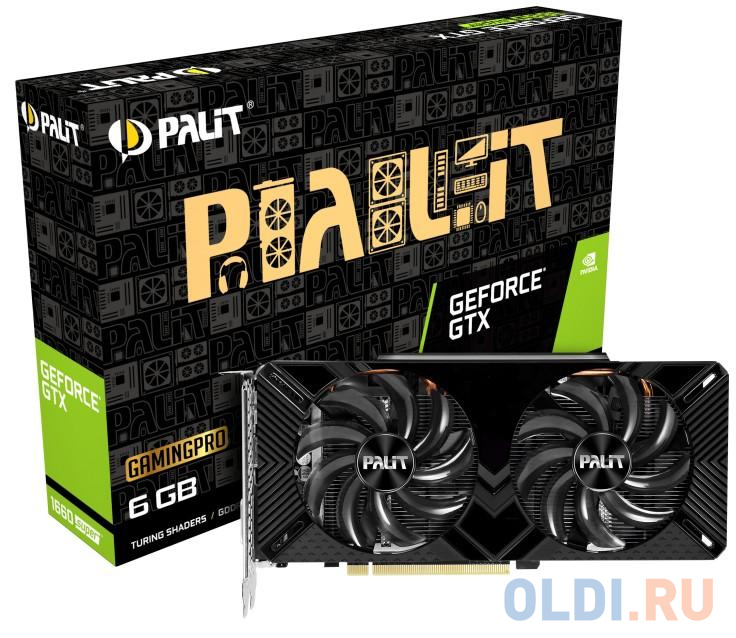 Видеокарта Palit GeForce GTX 1660 SUPER GP 6144Mb