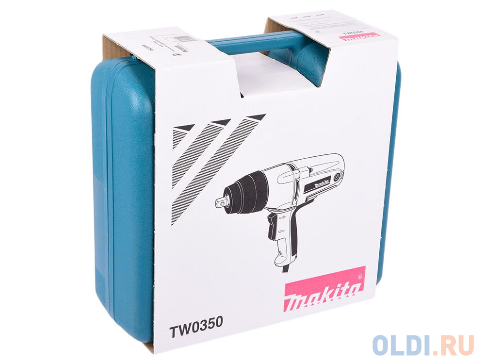 Гайковерт Makita TW0350 Гайковерт,400Вт,2200у\\м,350Нм,квадрат 1\\2",2.9кг,чем,М12-М22 в Москвe