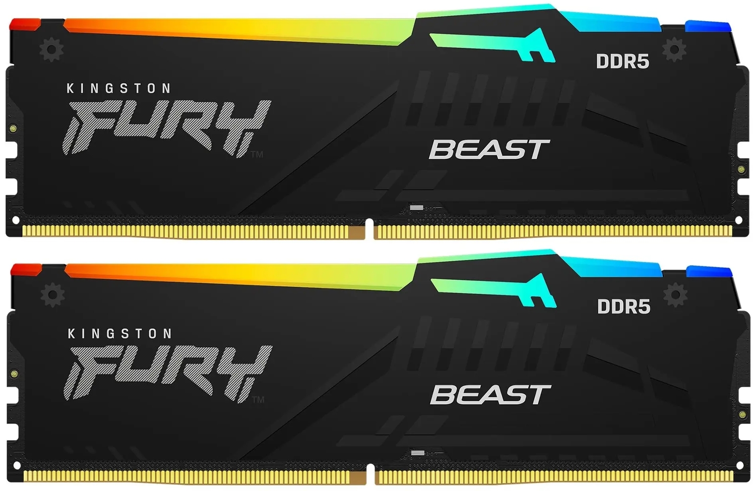 Оперативная память Kingston FURY Beast RGB DDR5 16GB 6000MHz CL40 DIMM (KF560C40BBAK2-16)