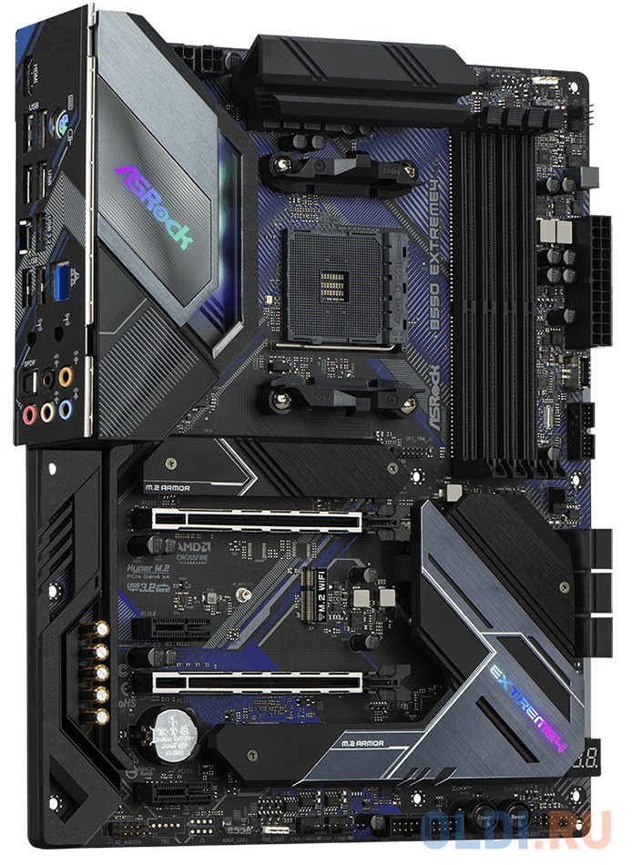 Материнская плата ASRock B550 Extreme4 Socket AM4 AMD B550 4xDDR4 2xPCI-E 16x 2xPCI-E 1x 6 ATX Retail в Москвe