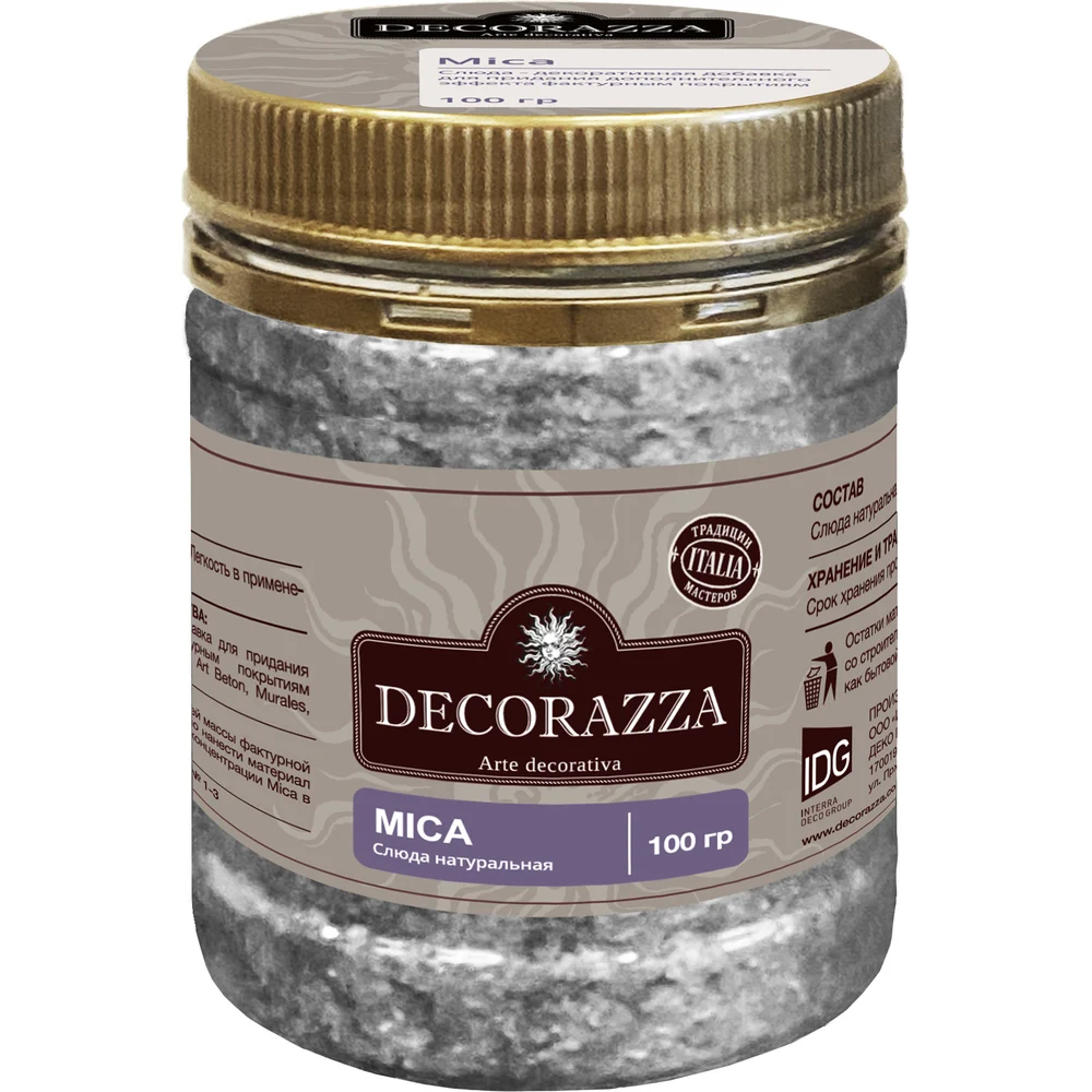 Слюда декоративная для фактурных штукатурок Decorazza