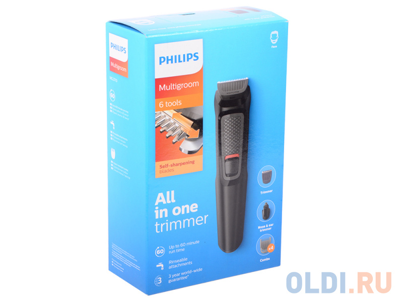 Машинка для стрижки бороды Philips MG3710/15 чёрный