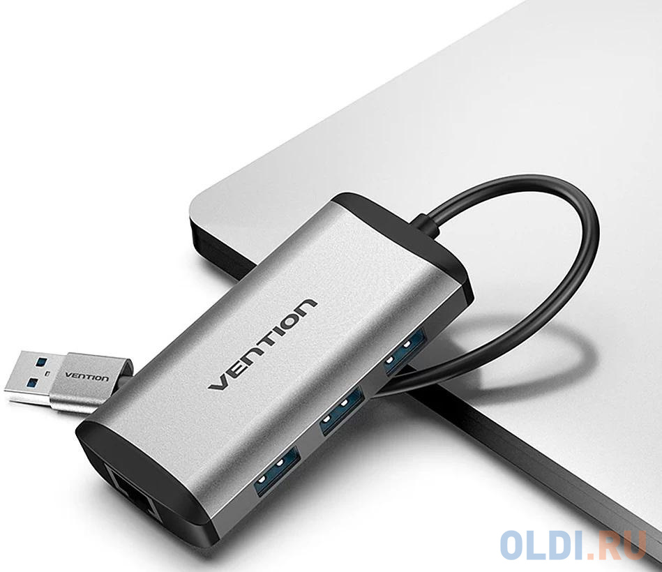 Vention USB 3.0 to USB3.0*3/Gigabit Ethernet Docking Station